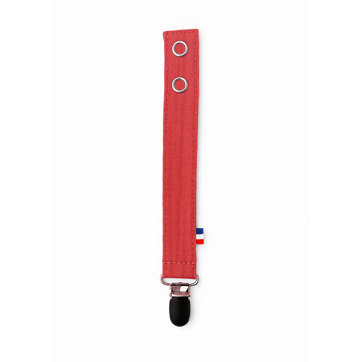 Attache Tétine en Coton Bio Fraise – Image 2