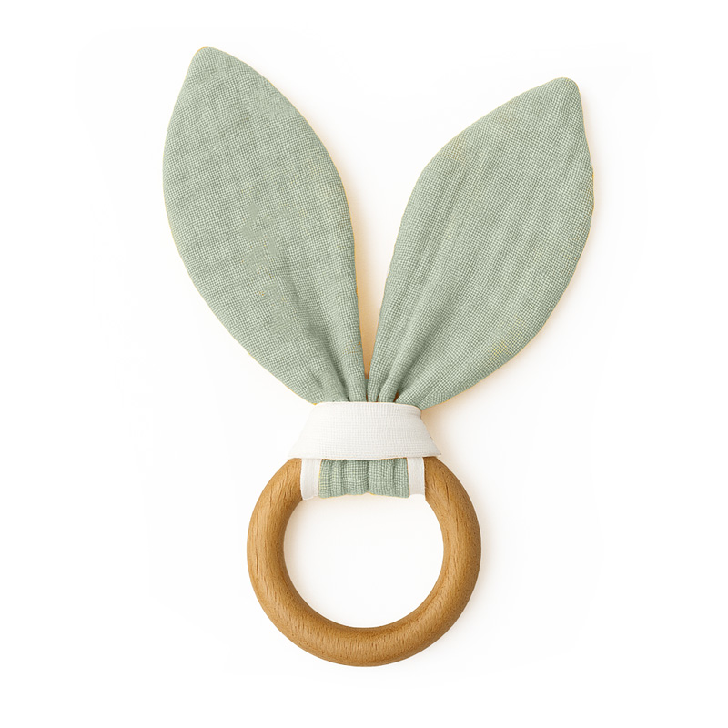 Anneau de Dentition en Coton Bio Vert