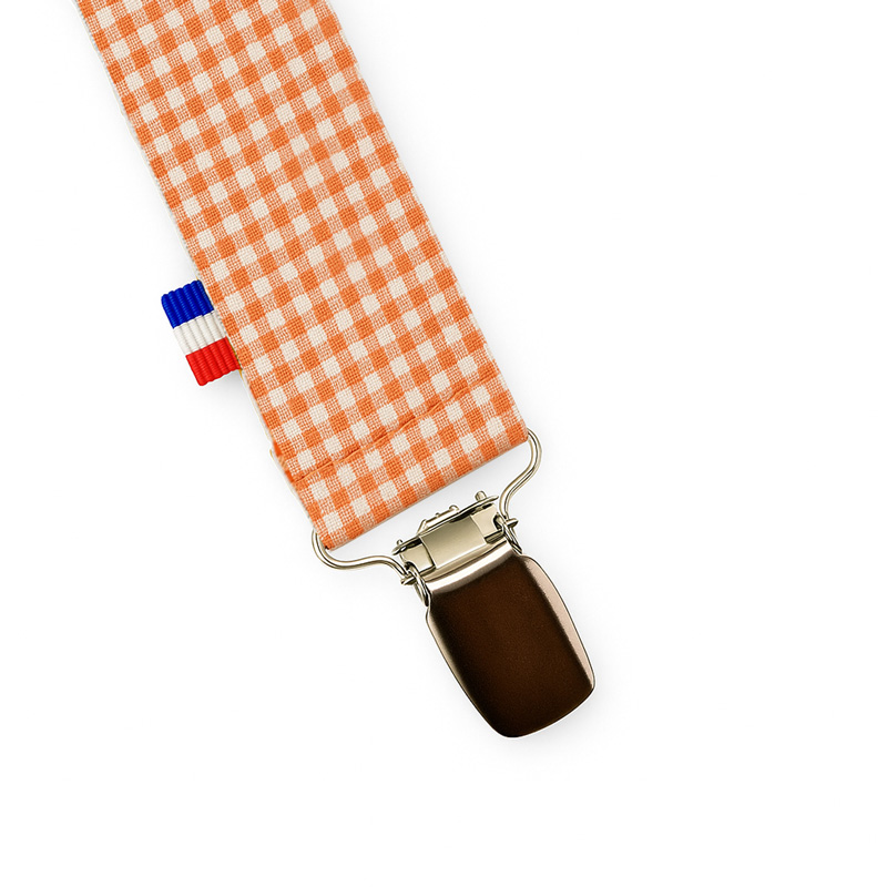 Attache Tétine en Coton Bio Vichy