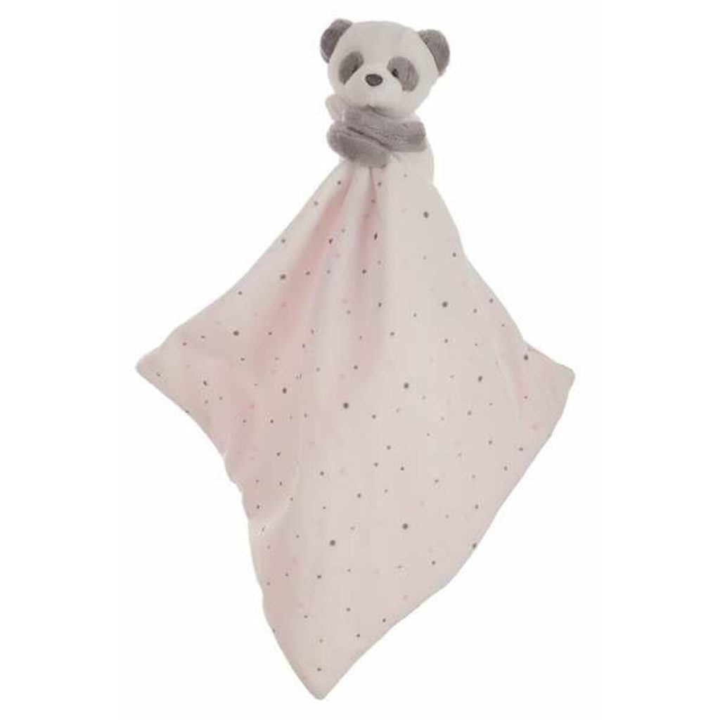 Doudou Ours Panda Rose - 25x25cm
