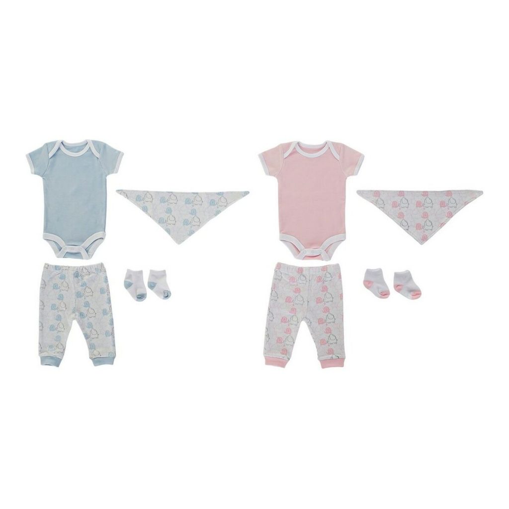 Coffret Bébé DKD Home Decor - Bleu Blanc Rose