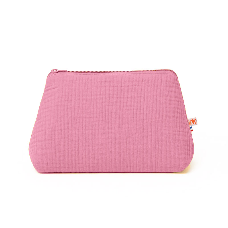 Trousse de Toilette en Coton Bio Rose