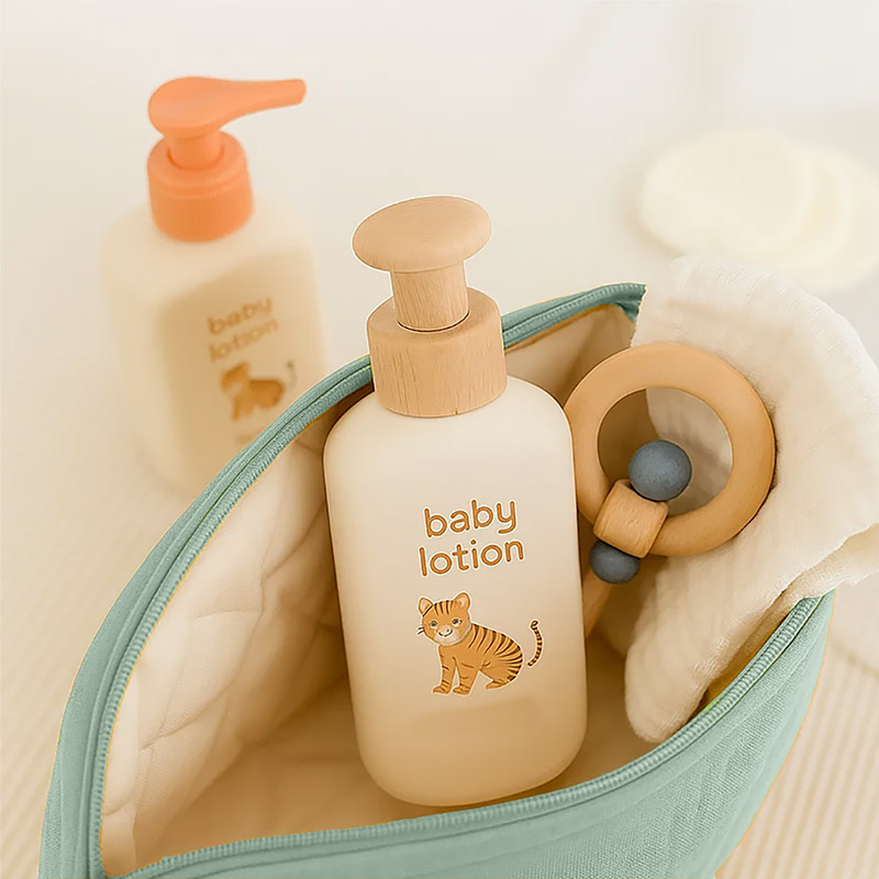 Trousse de Toilette en Coton Bio Vert – Image 2